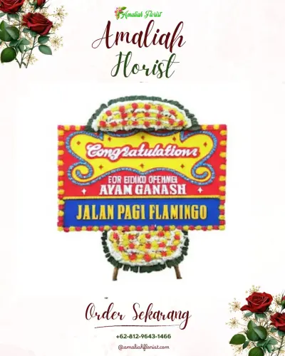 Bunga Papan Congratulation di Kopyah